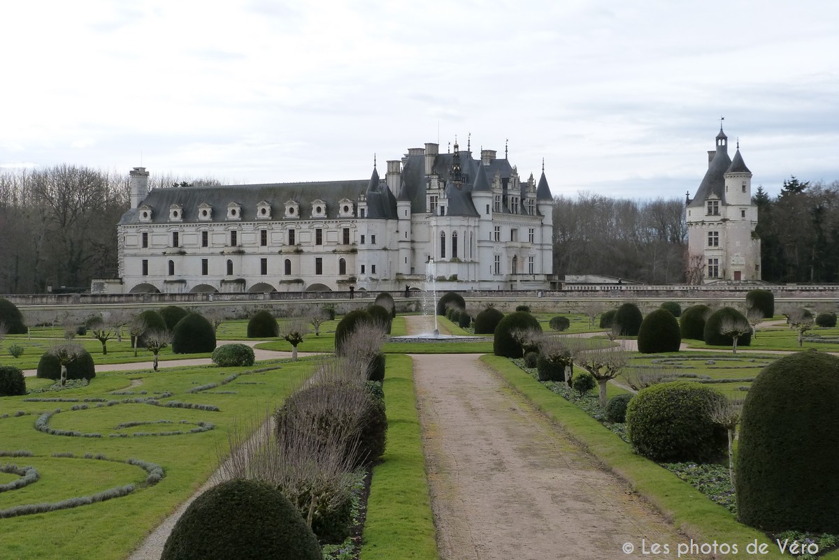 Jardins du château de Cheneauceau dans l'Indre et Loire (37) - Château de la loire